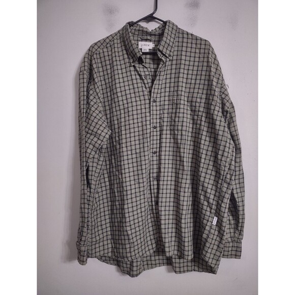 J.Crew Shirt Plaid Button Down Buffalo Check Size XL Long Sleeve - Picture 1 of 6
